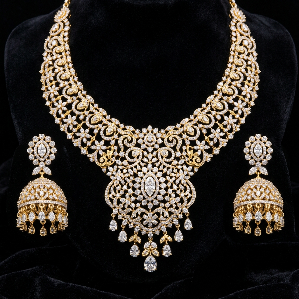 Diamond Necklace Set
