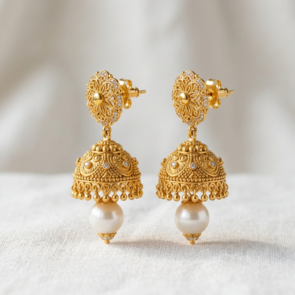 Jhumka Earrings 22KT
