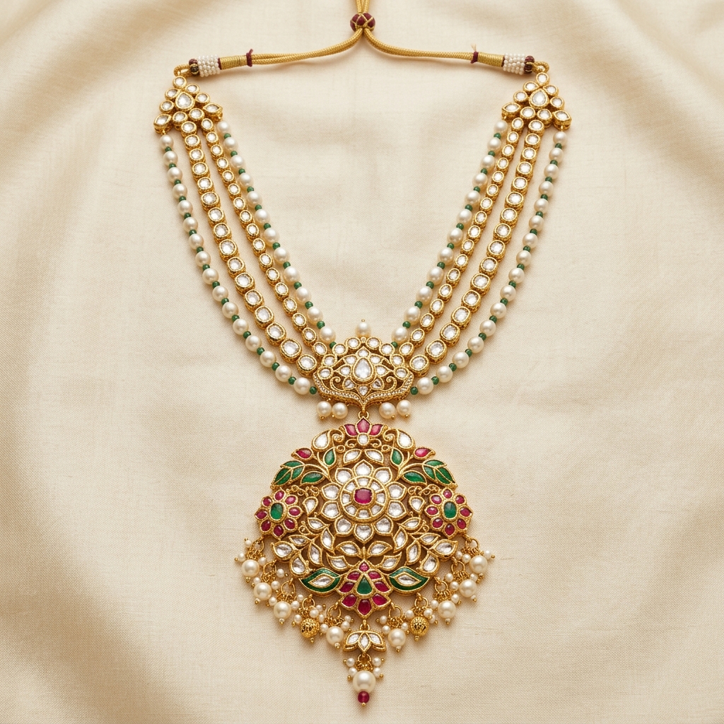 Kundan Long Necklace