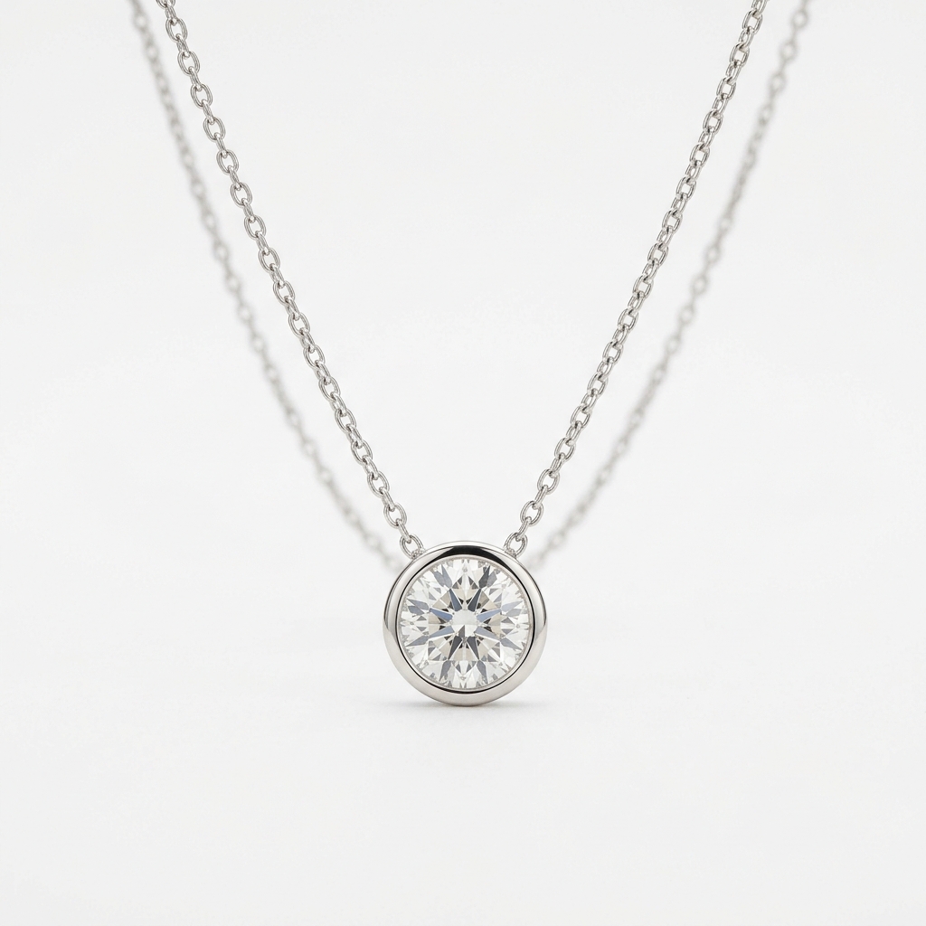 Layered Diamond Pendant
