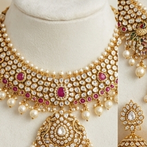 Mughal Polki Short Necklace