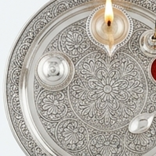 Silver Diya Set of 5