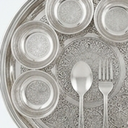 Silver Dinner Set 6pcs